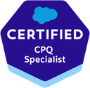 CPQ Specialist certification badge